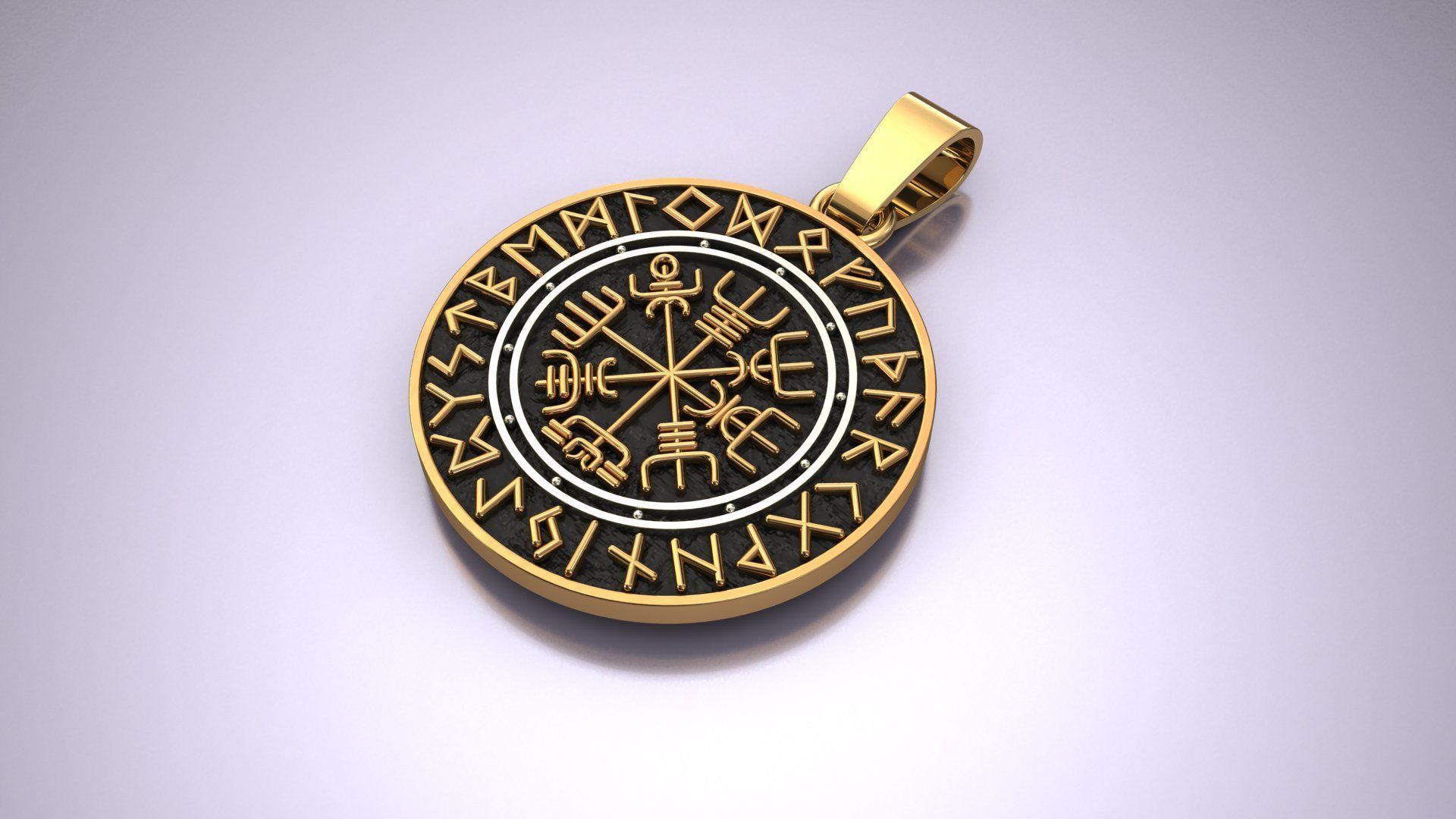Compass Pendant 3D Print Model 3D print model_2
