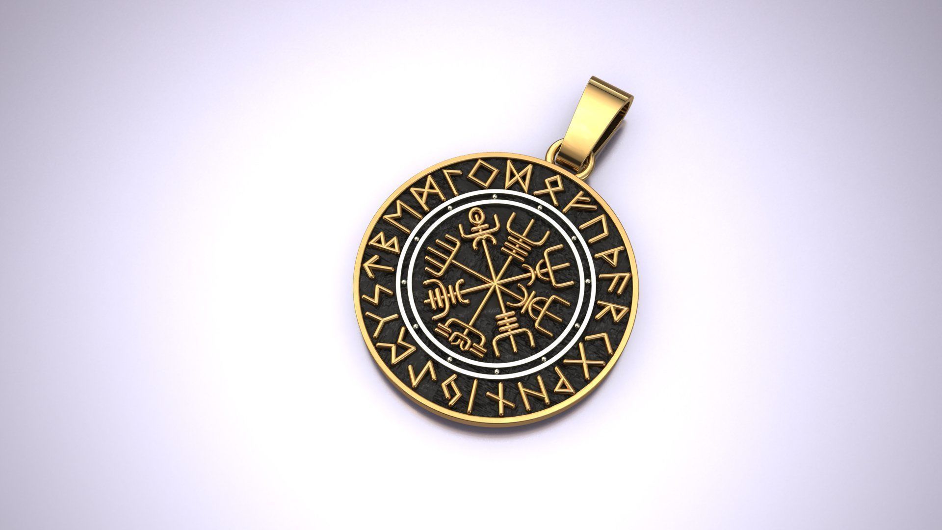 Compass Pendant 3D Print Model 3D print model_4