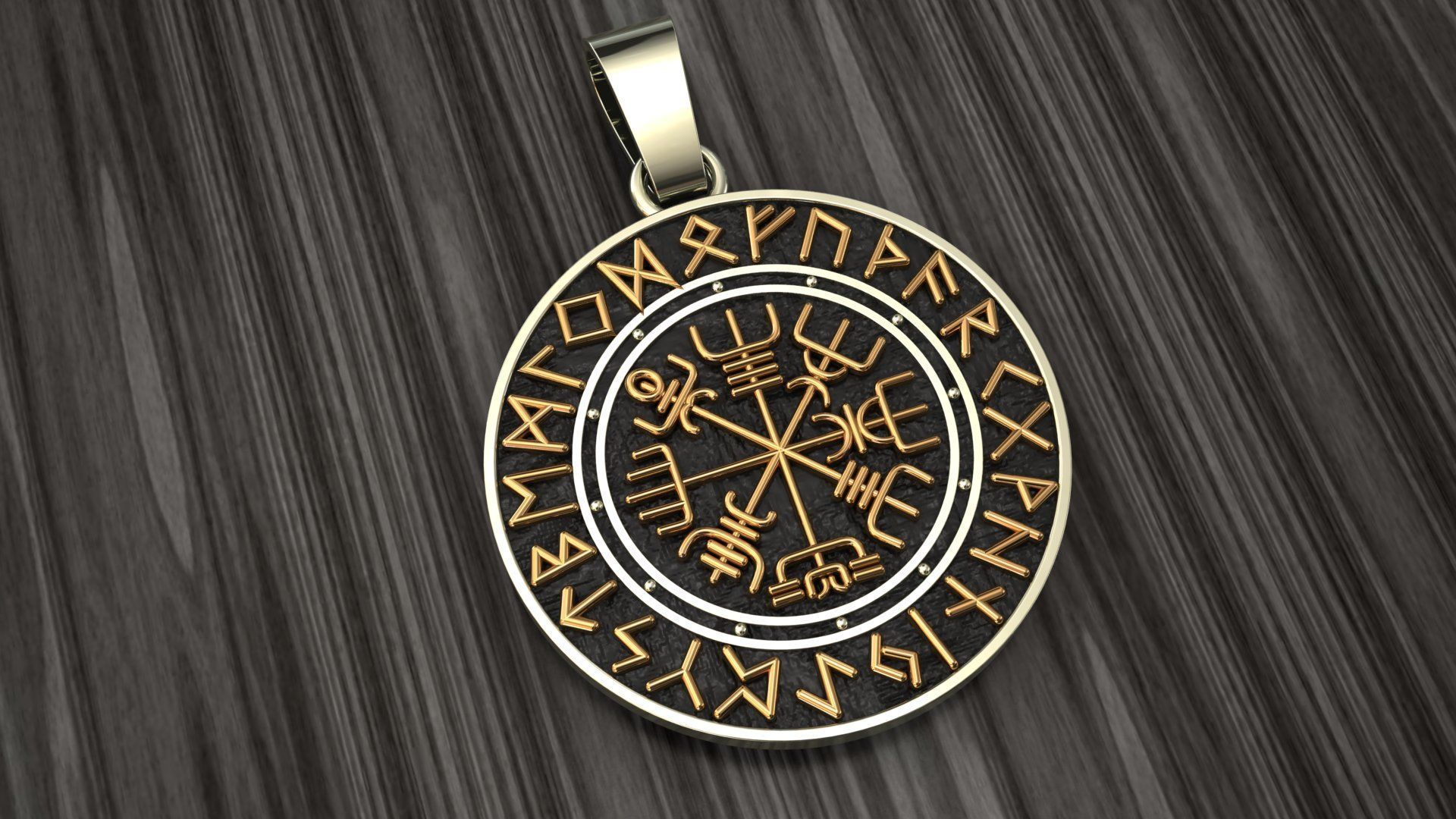 Compass Pendant 3D Print Model 3D print model_6