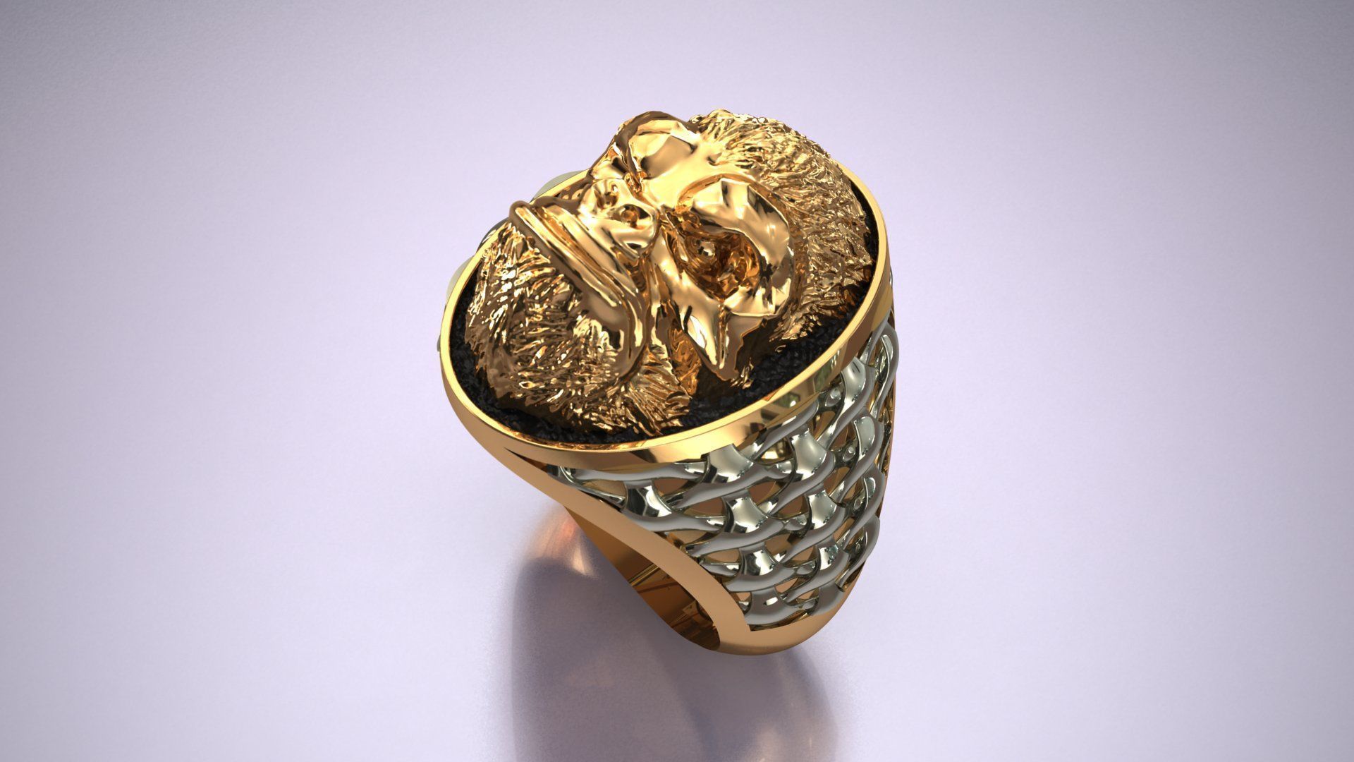 Gorilla Head 3D Print Model 3D print model_2