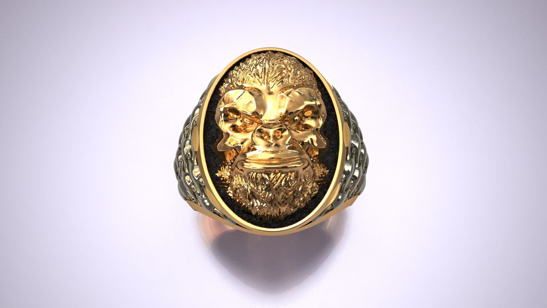 Gorilla Head 3D Print Model 3D print model_1