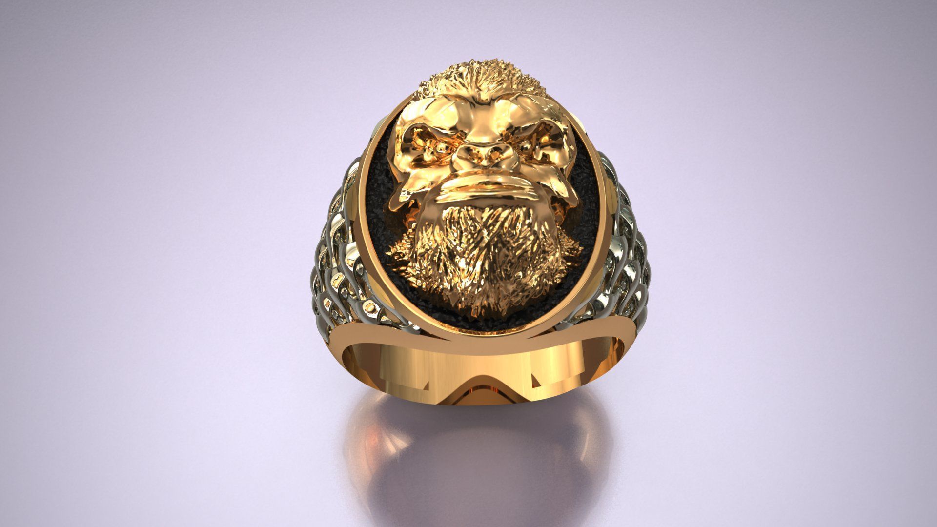 Gorilla Head 3D Print Model 3D print model_3