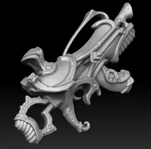 Sci-fi crystal assault rifle 3d print