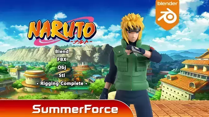 Minato Namikaze - Naruto Shippuden 3D model