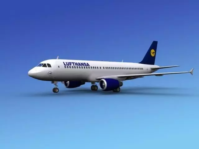 Airbus A320 Lufthansa 3D model