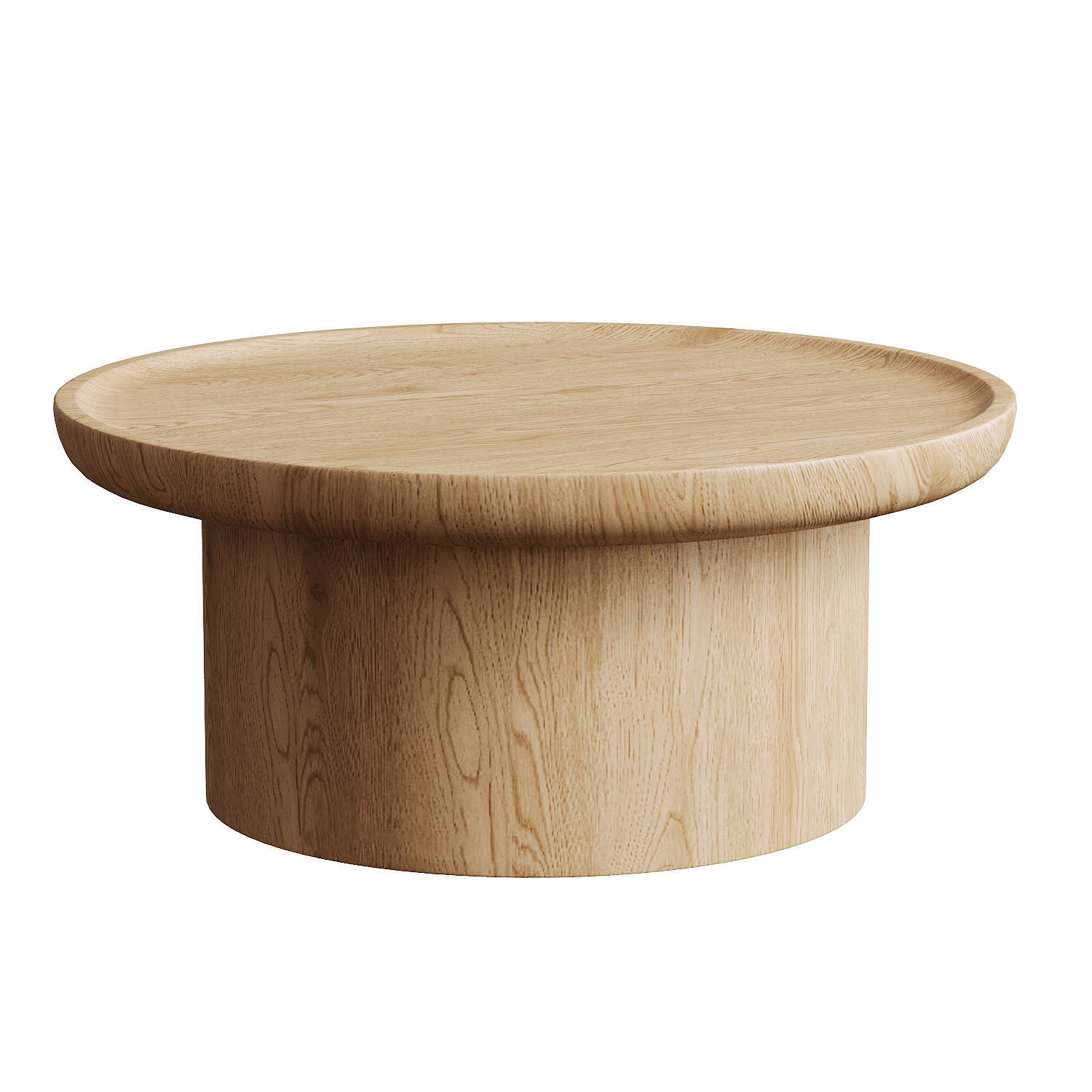Modern Round Findley Coffee Table 3D model_3