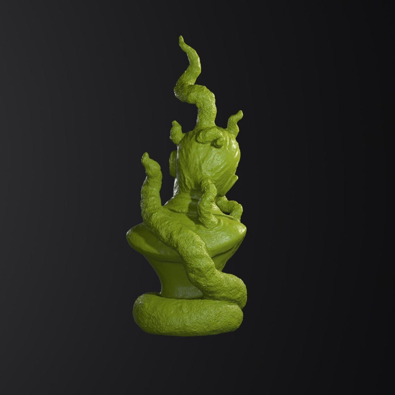 H P Lovecraft Eldritch bust for 3D printing 3D print model_4