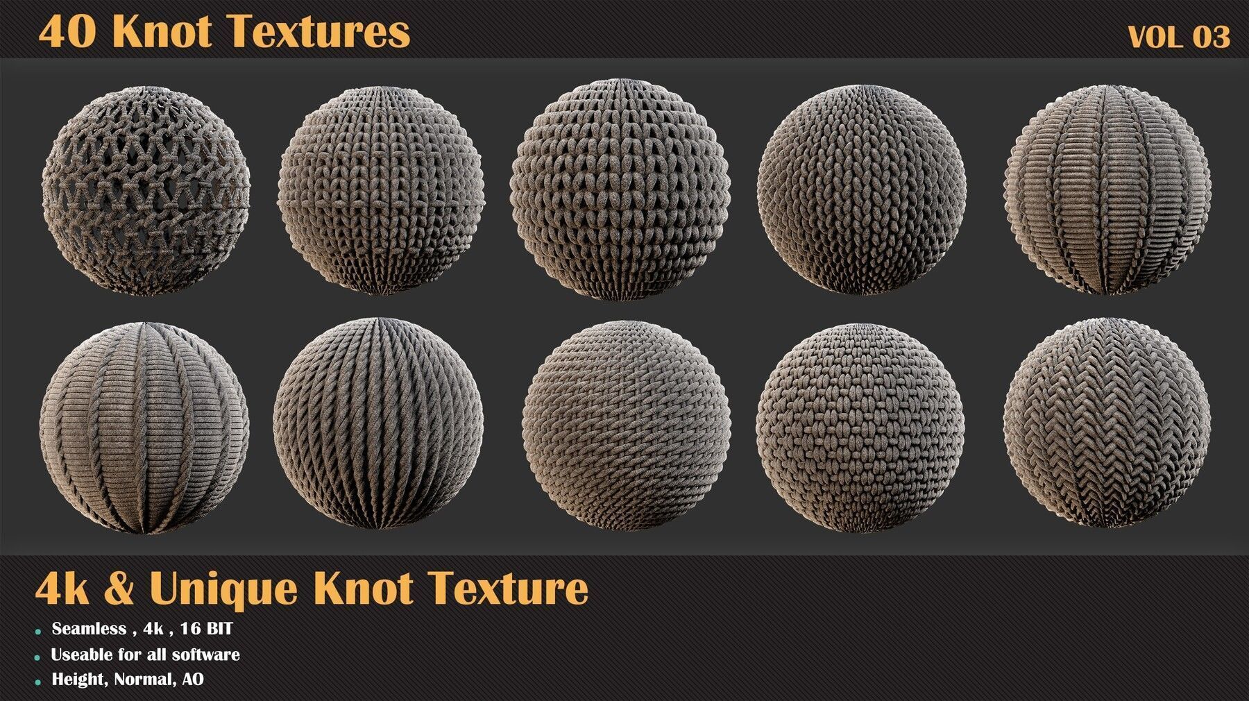 40 Tileable Knot Pattern - VOL 02 Texture_7