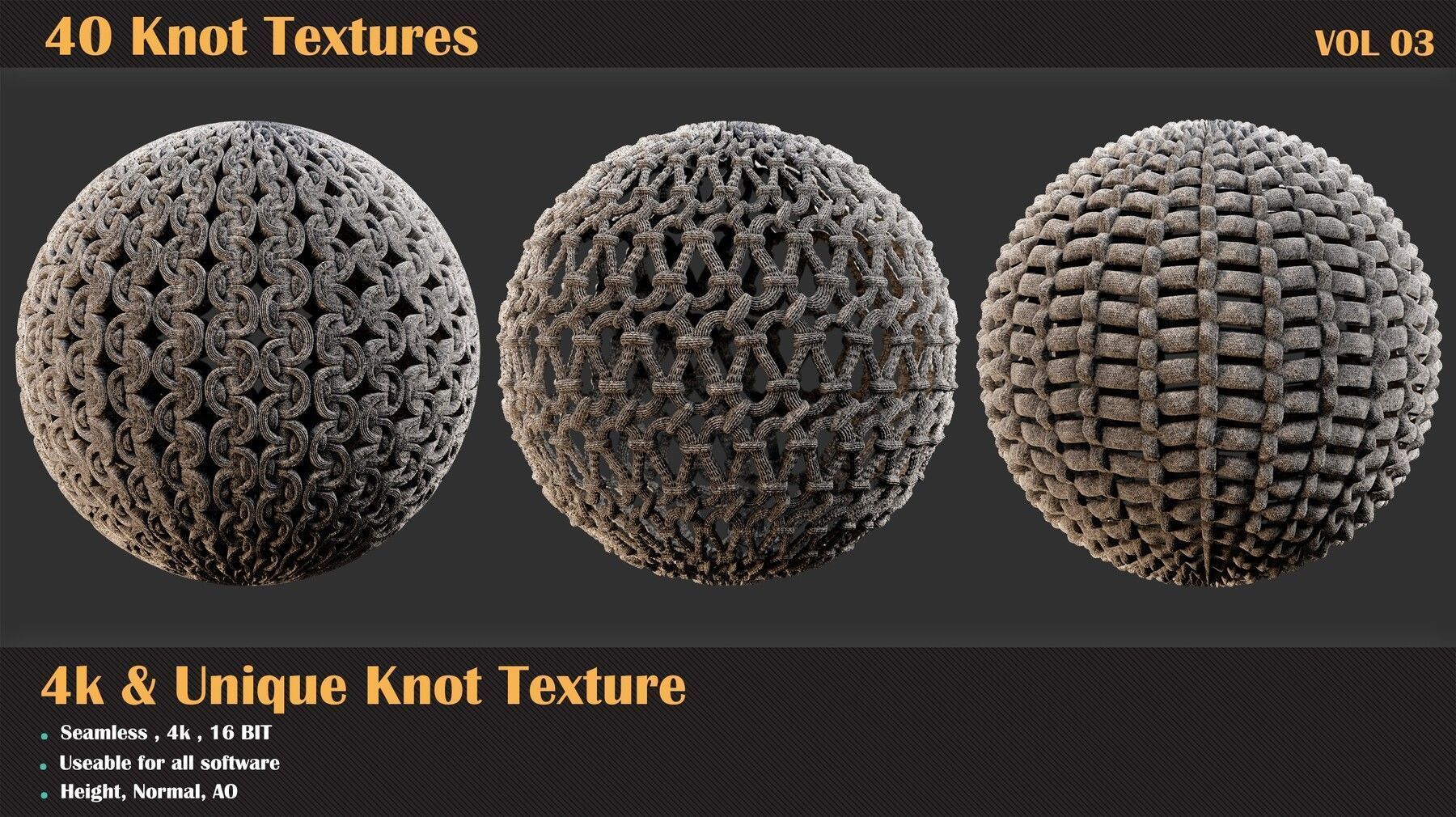 40 Tileable Knot Pattern - VOL 02 Texture_3