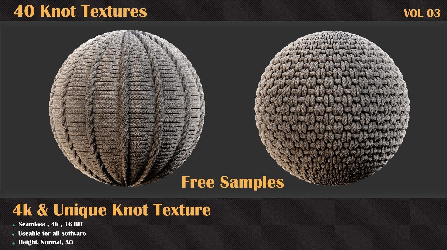40 Tileable Knot Pattern - VOL 02 Texture_4