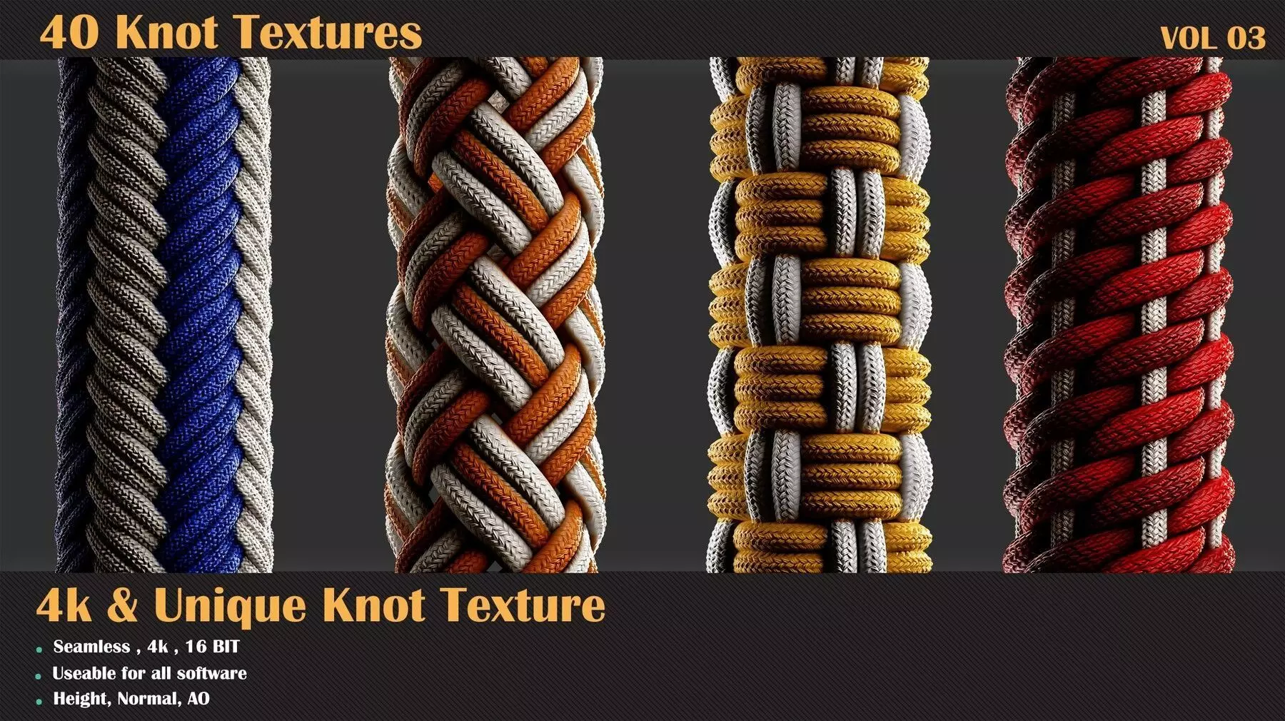 40 Tileable Knot Pattern - VOL 02 Texture_0