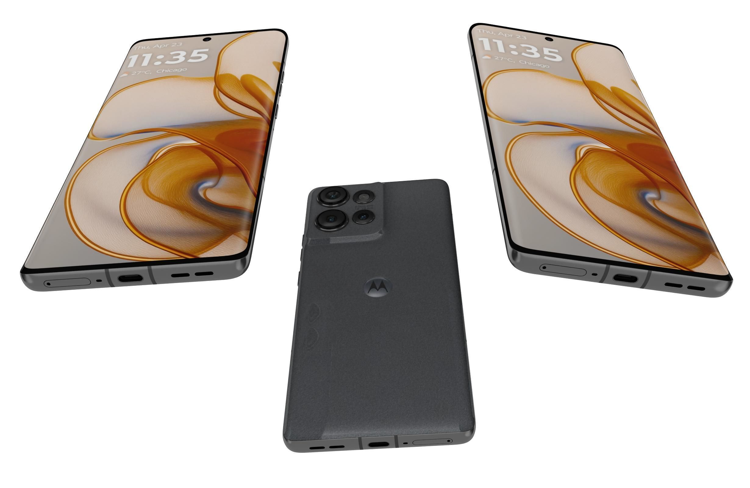 Motorola Edge 50 Koala Grey 3D model_1