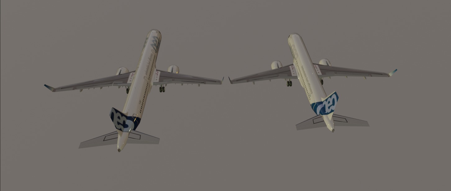 Airbus a320neo and airbus a321neo combo lowpoly Low-poly 3D model_4