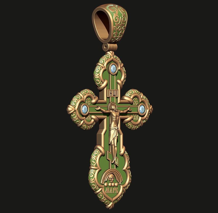 ORTHODOX CROSS 4 Printable Model 3D print model_10