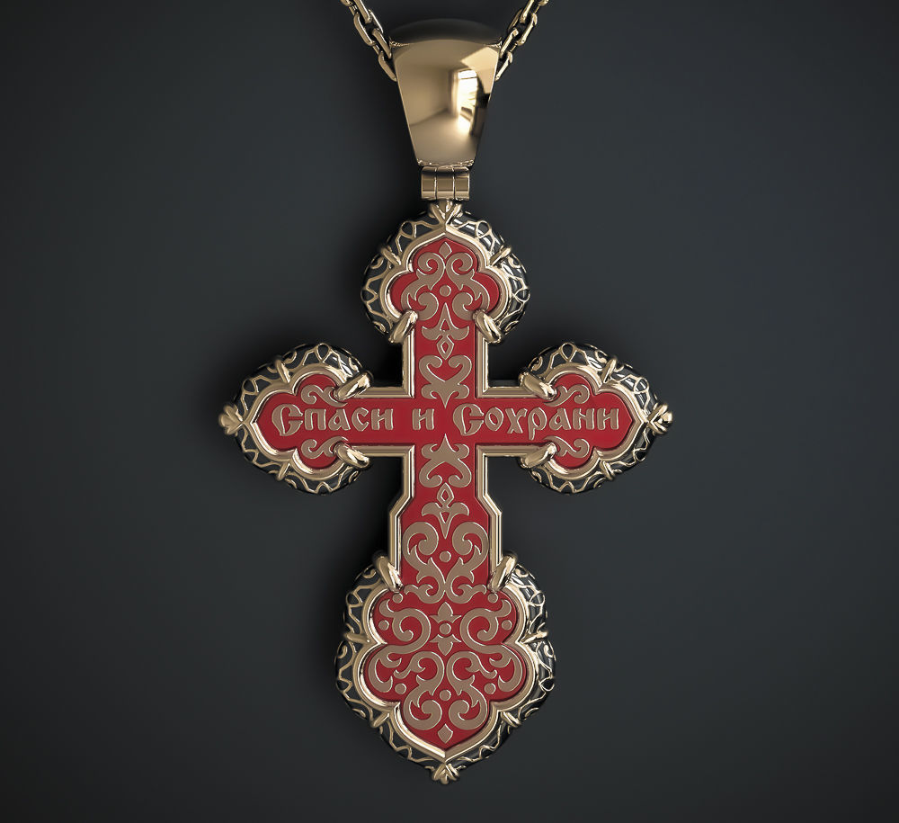 ORTHODOX CROSS 4 Printable Model 3D print model_1