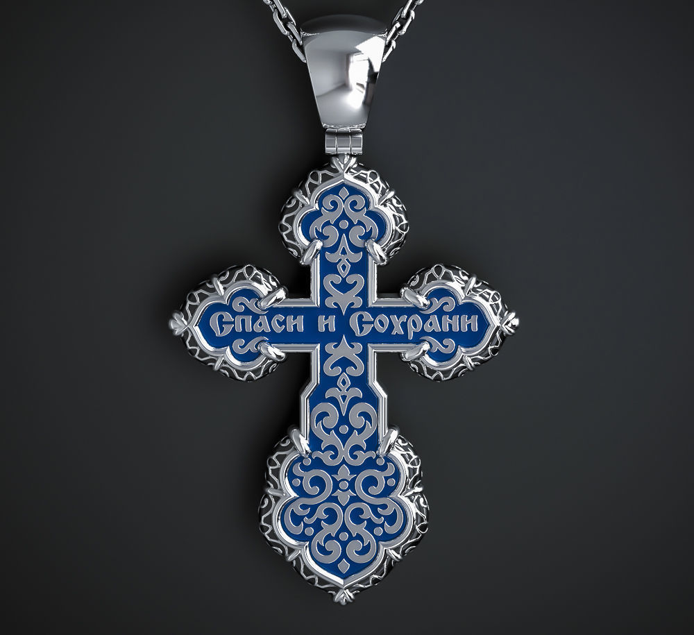 ORTHODOX CROSS 4 Printable Model 3D print model_3