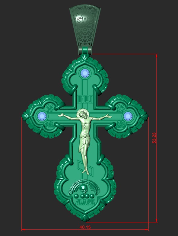 ORTHODOX CROSS 4 Printable Model 3D print model_4