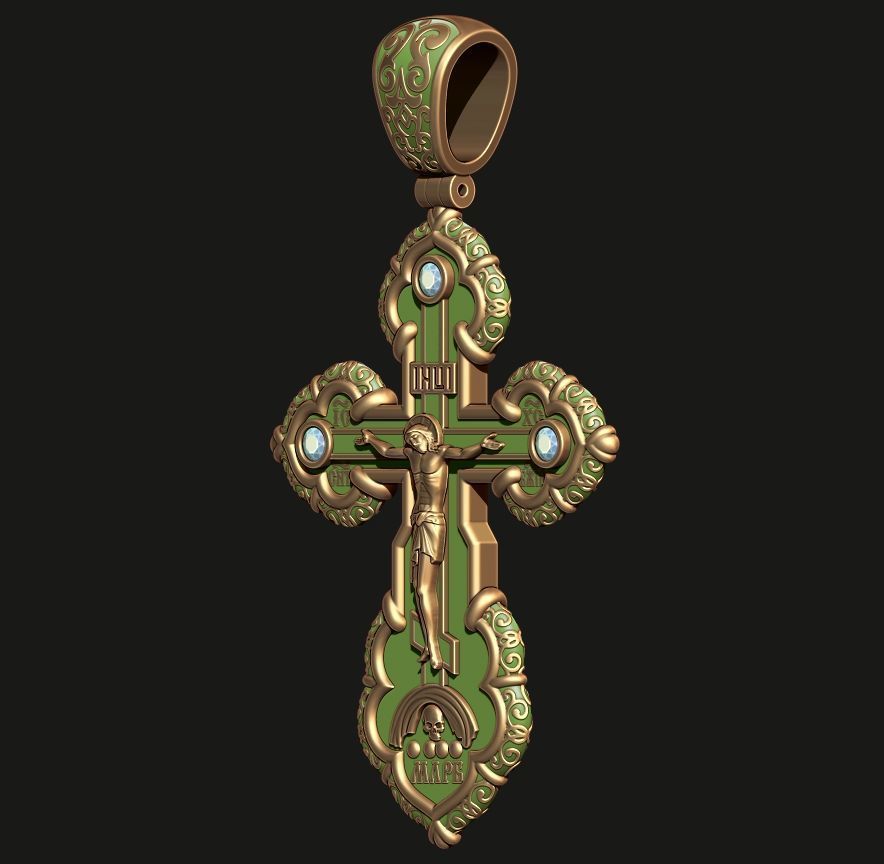 ORTHODOX CROSS 4 Printable Model 3D print model_8