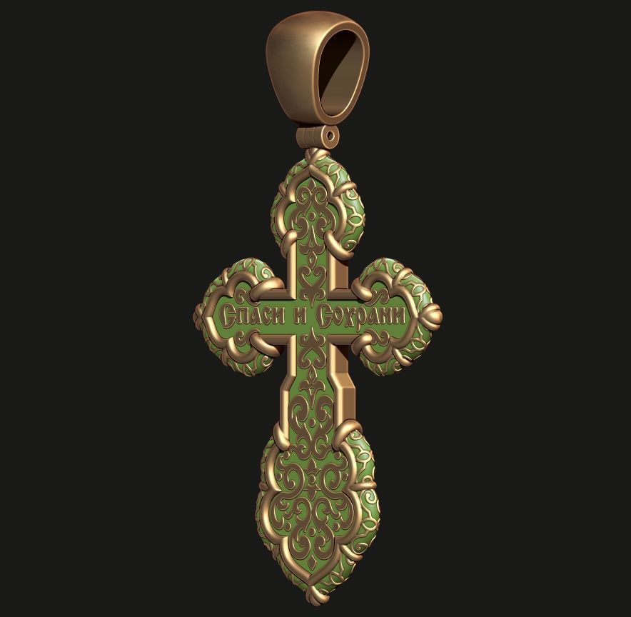 ORTHODOX CROSS 4 Printable Model 3D print model_11