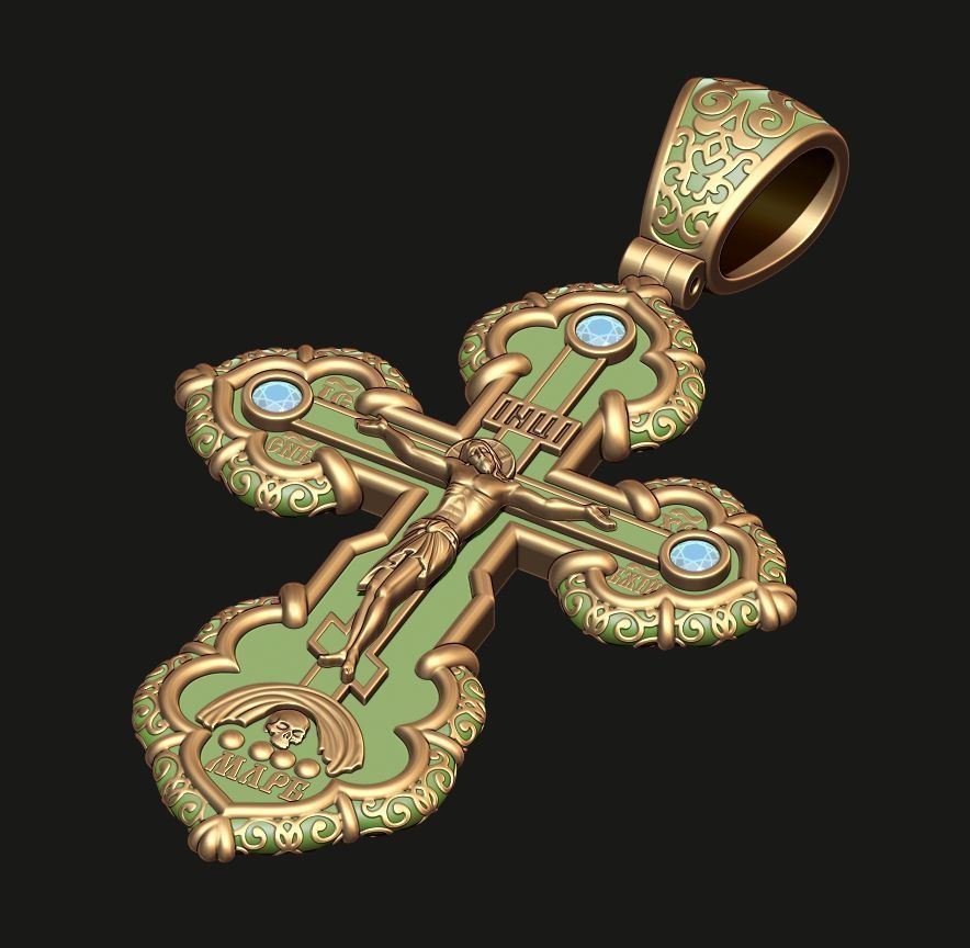 ORTHODOX CROSS 4 Printable Model 3D print model_13