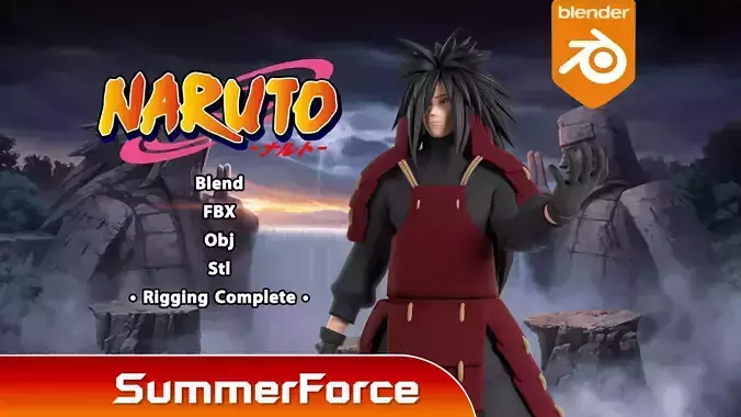 Madara Uchiha - Naruto Shippuden 3D model