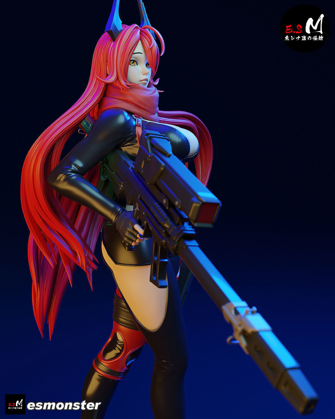 Nikke Red Hood CHARACTER BY ESM 3D print model_16