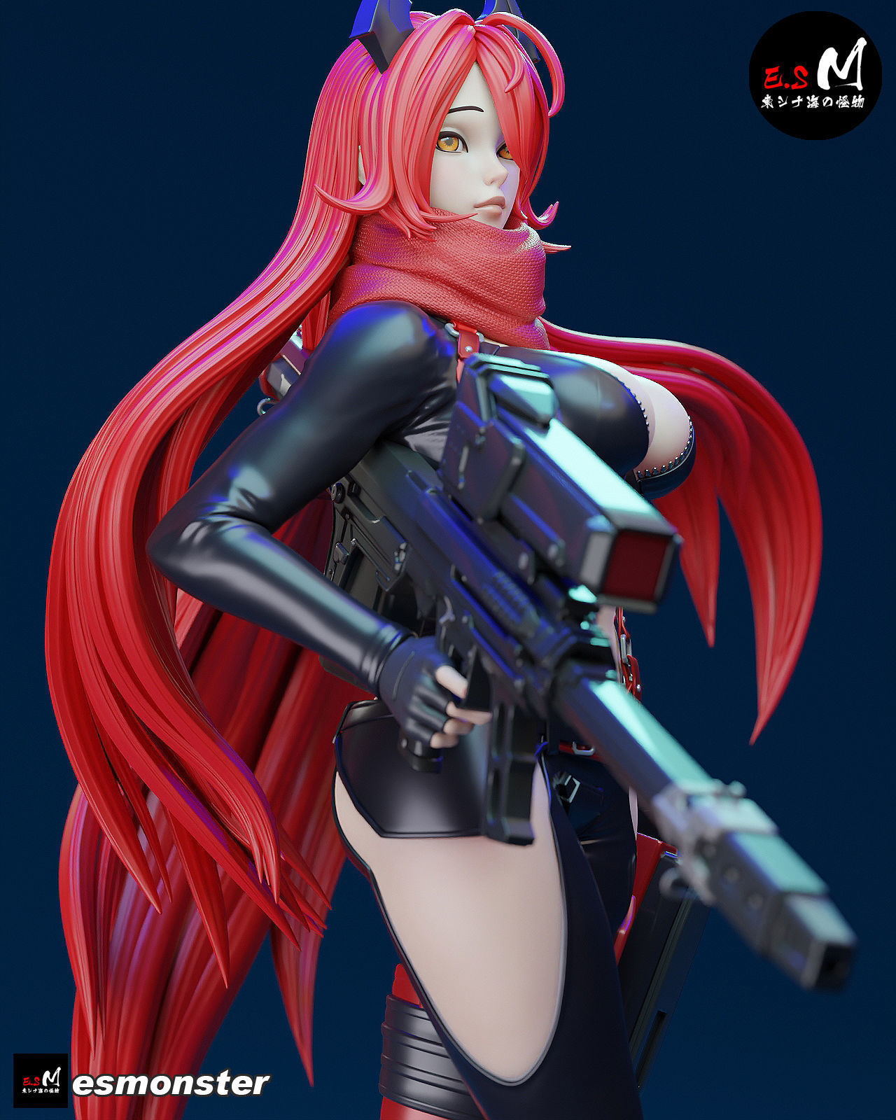 Nikke Red Hood CHARACTER BY ESM 3D print model_23