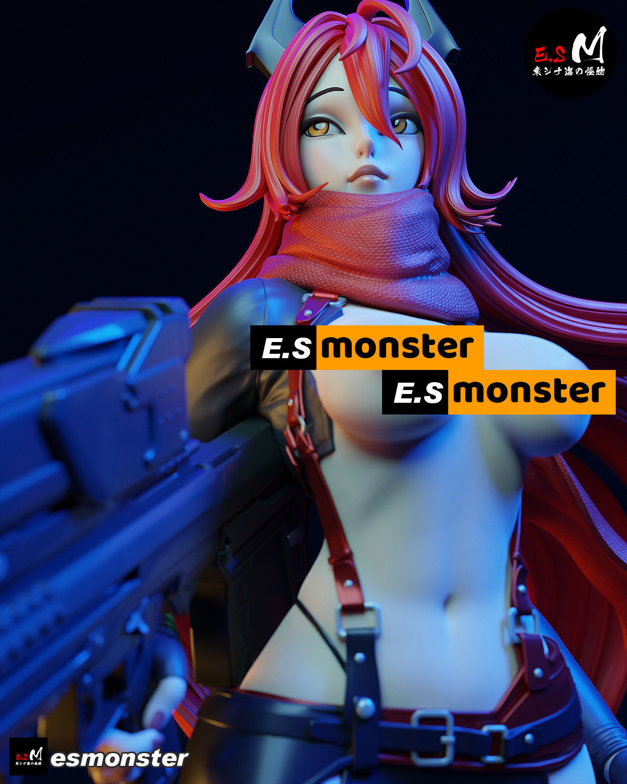 Nikke Red Hood CHARACTER BY ESM 3D print model_26