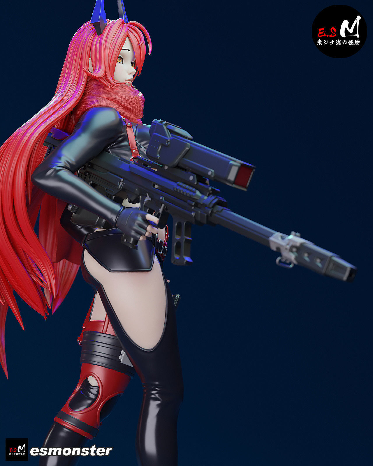 Nikke Red Hood CHARACTER BY ESM 3D print model_3