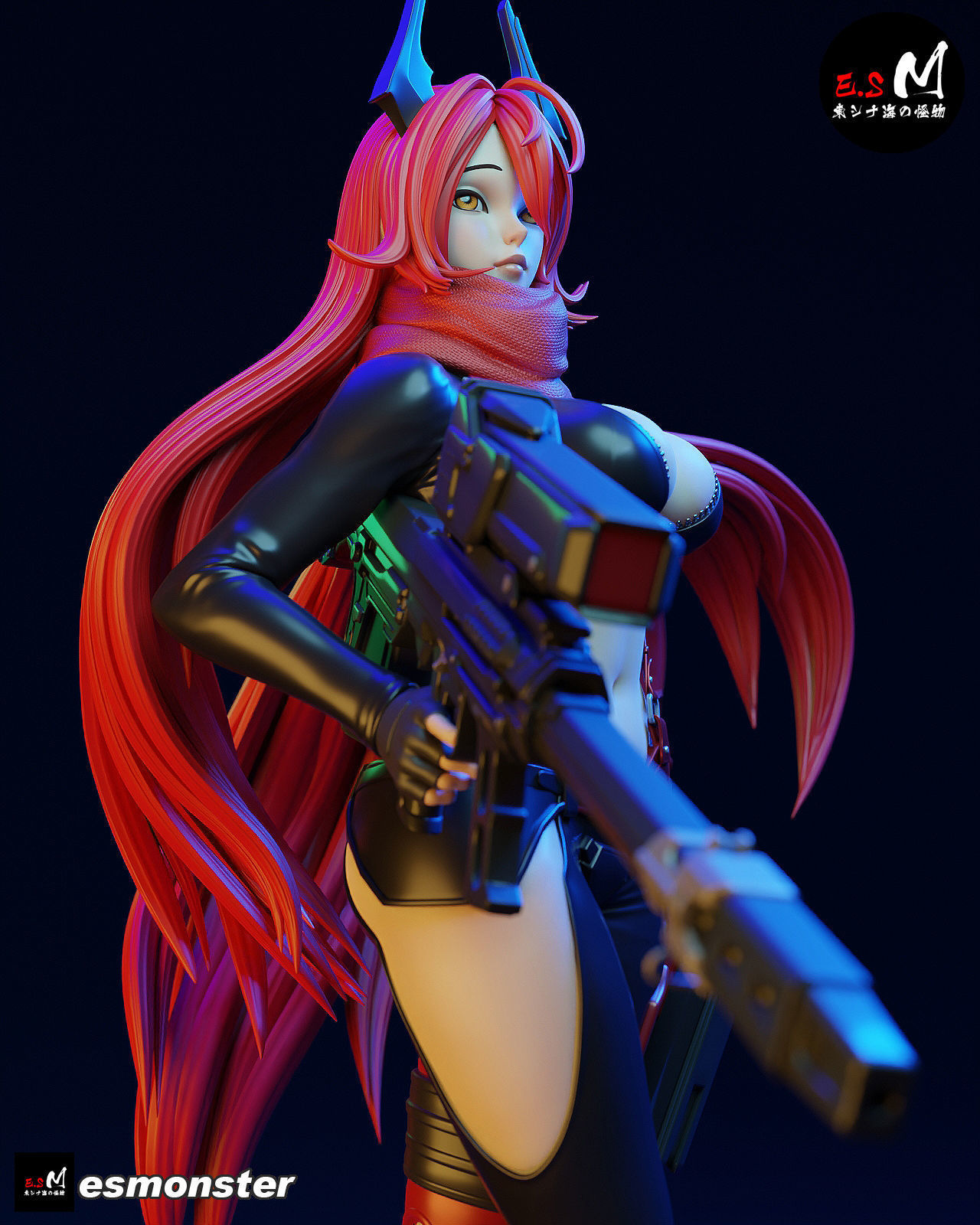 Nikke Red Hood CHARACTER BY ESM 3D print model_33
