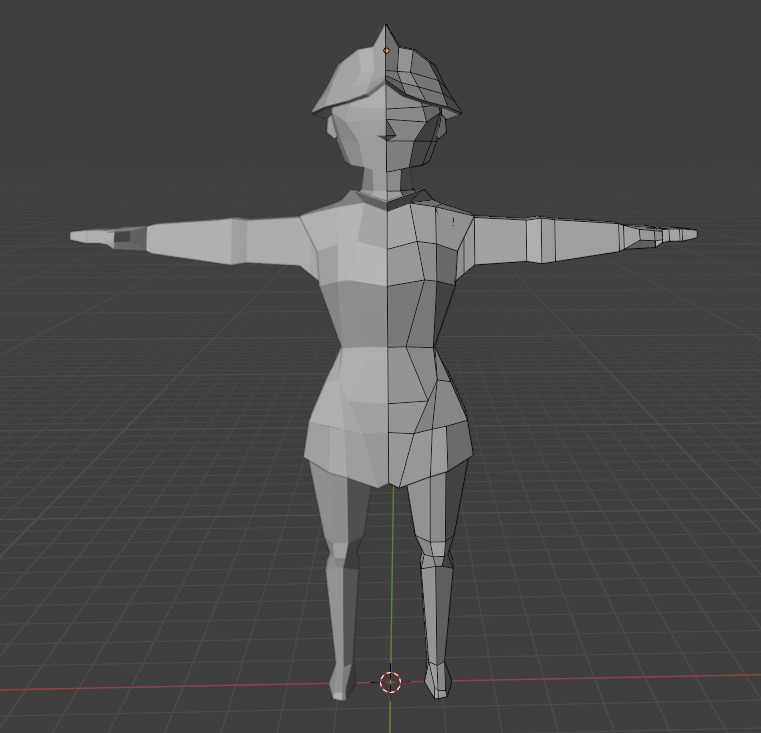 Low poly Warrior Low-poly 3D model_5