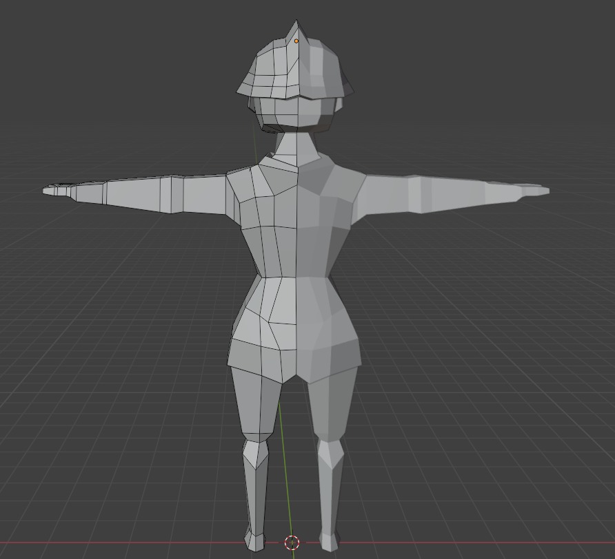 Low poly Warrior Low-poly 3D model_3
