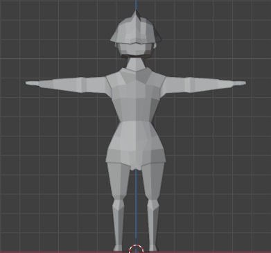 Low poly Warrior Low-poly 3D model_2