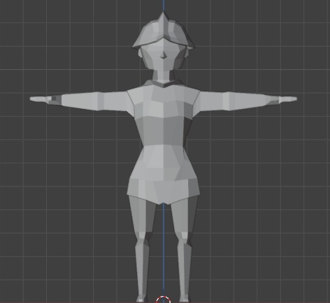 Low poly Warrior Low-poly 3D model_4