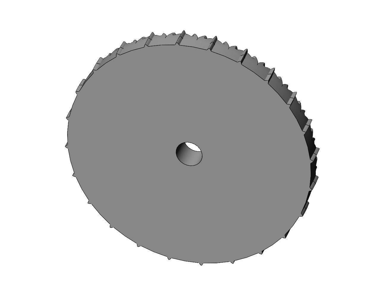 Double rib carved ceiling medallion rosette relief 3D print model_5