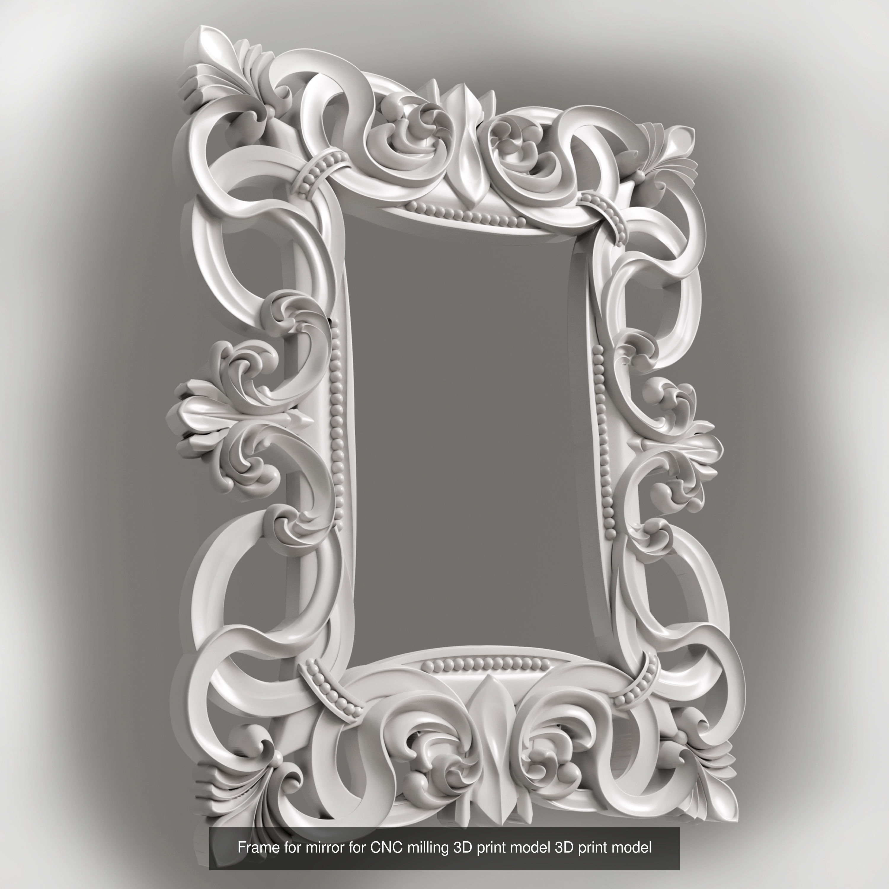 3d models of frames for mirrors or pictures for CNC 3D Model Collection_2