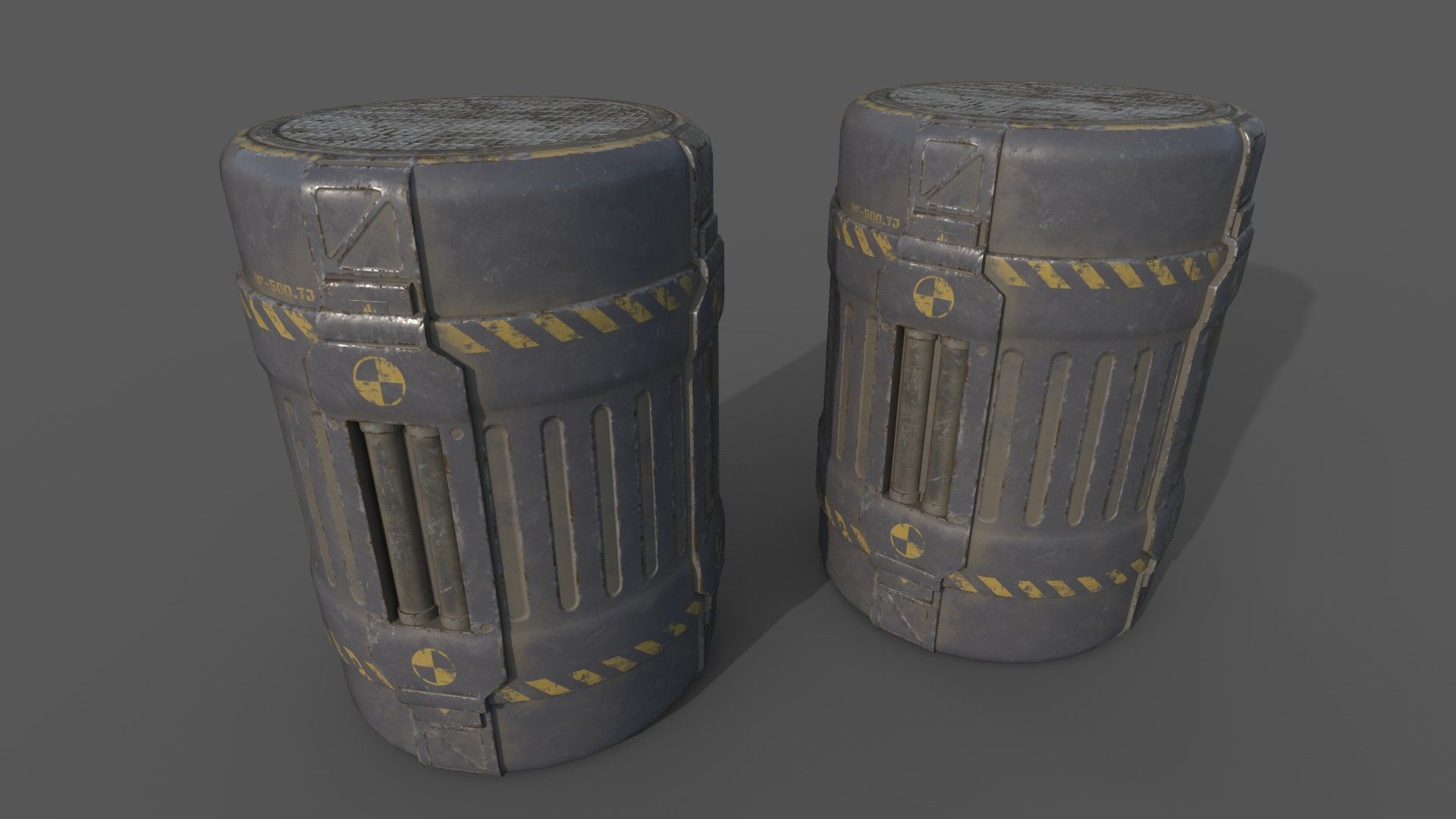 Sci-Fi Cargo Low-poly 3D model_18