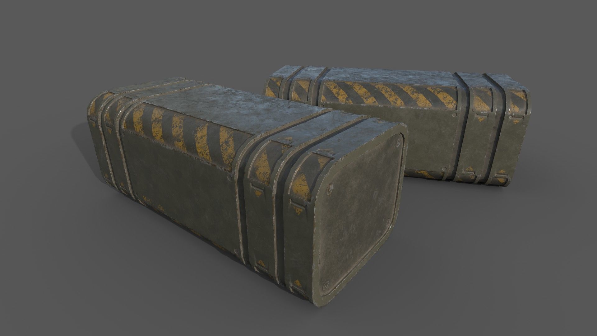 Sci-Fi Cargo Low-poly 3D model_15