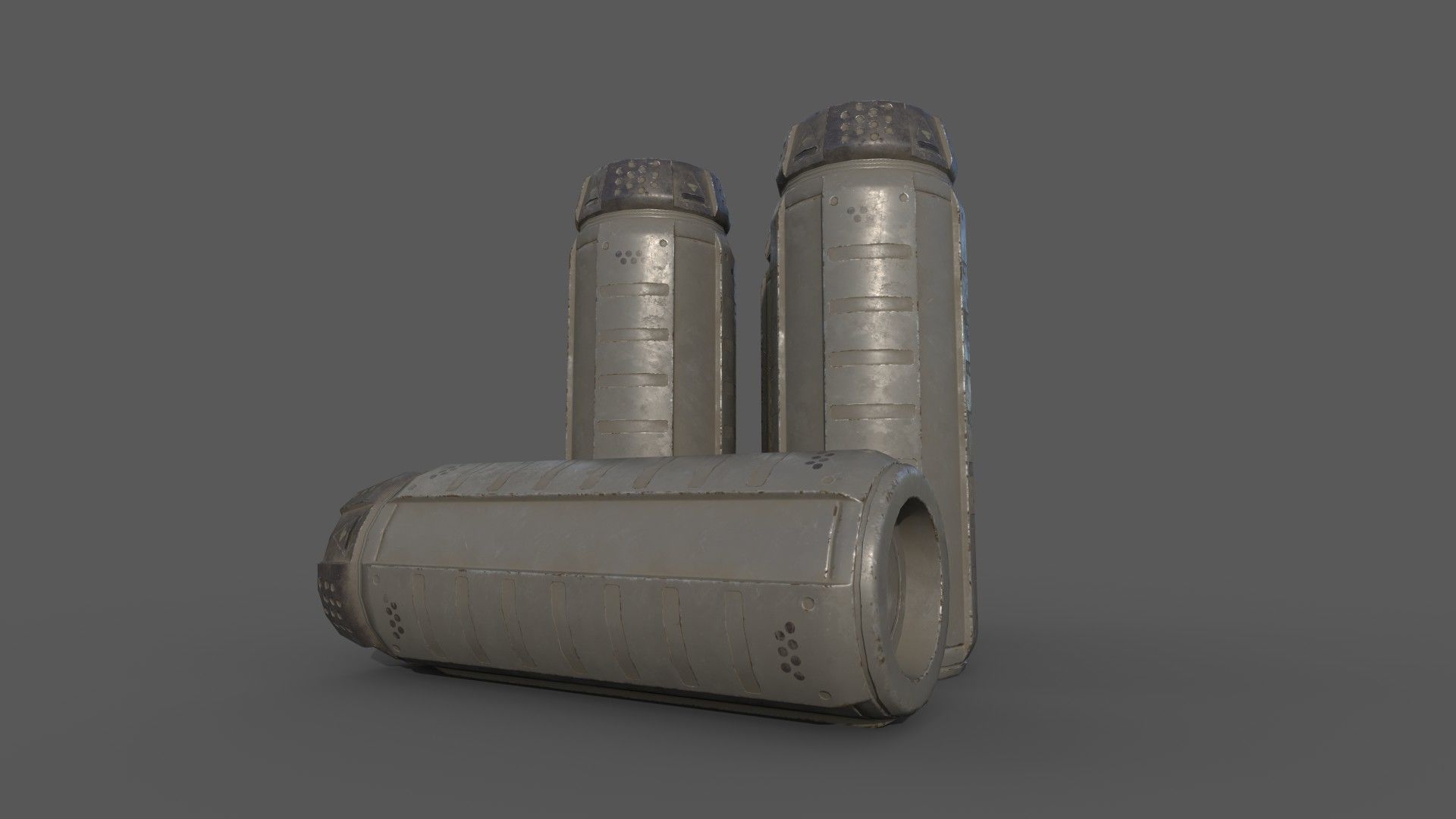 Sci-Fi Cargo Low-poly 3D model_4