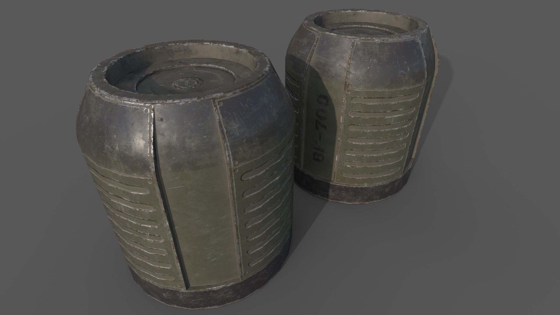 Sci-Fi Cargo Low-poly 3D model_8