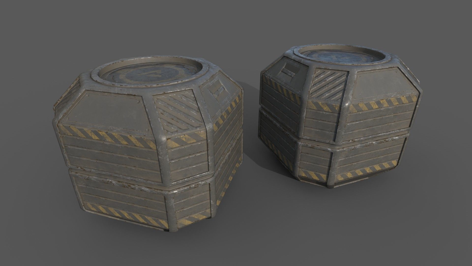 Sci-Fi Cargo Low-poly 3D model_13