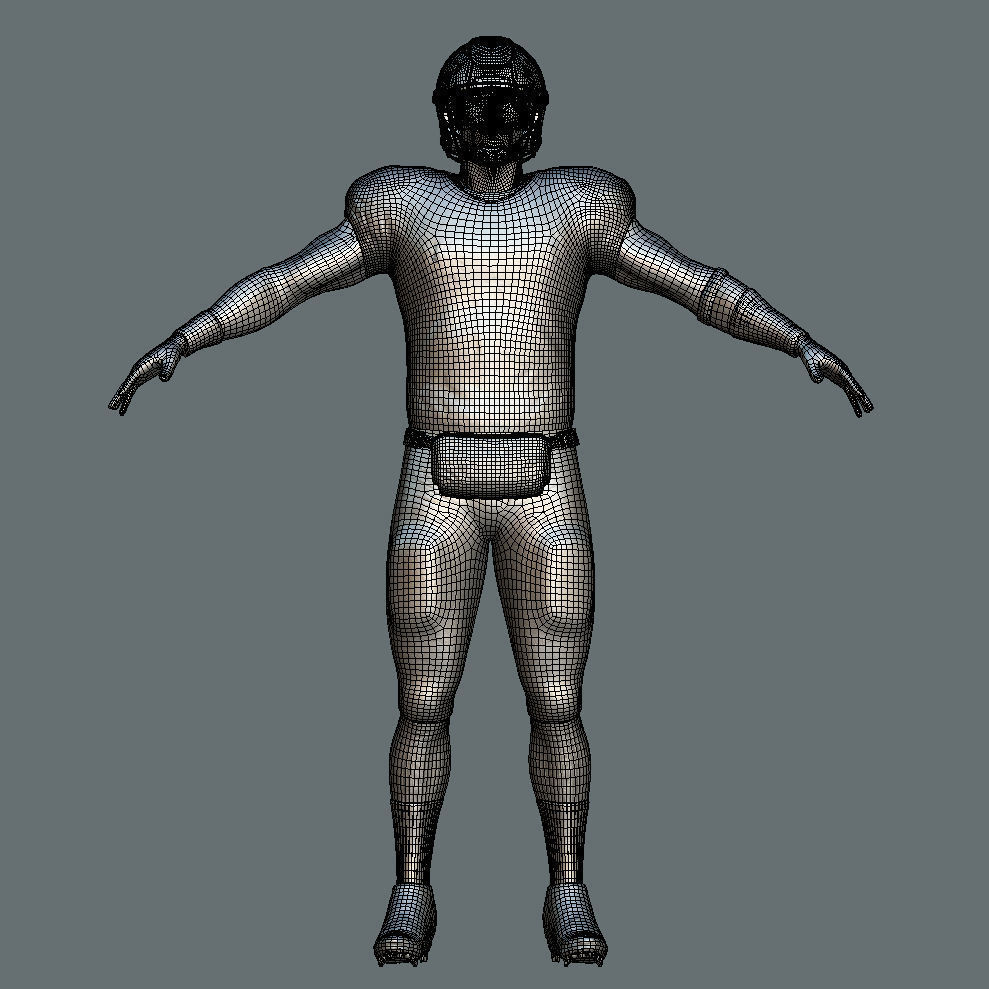 T-Pose Rigged Jalen Hurts Philadelphia Eagles NFL 3D model_5