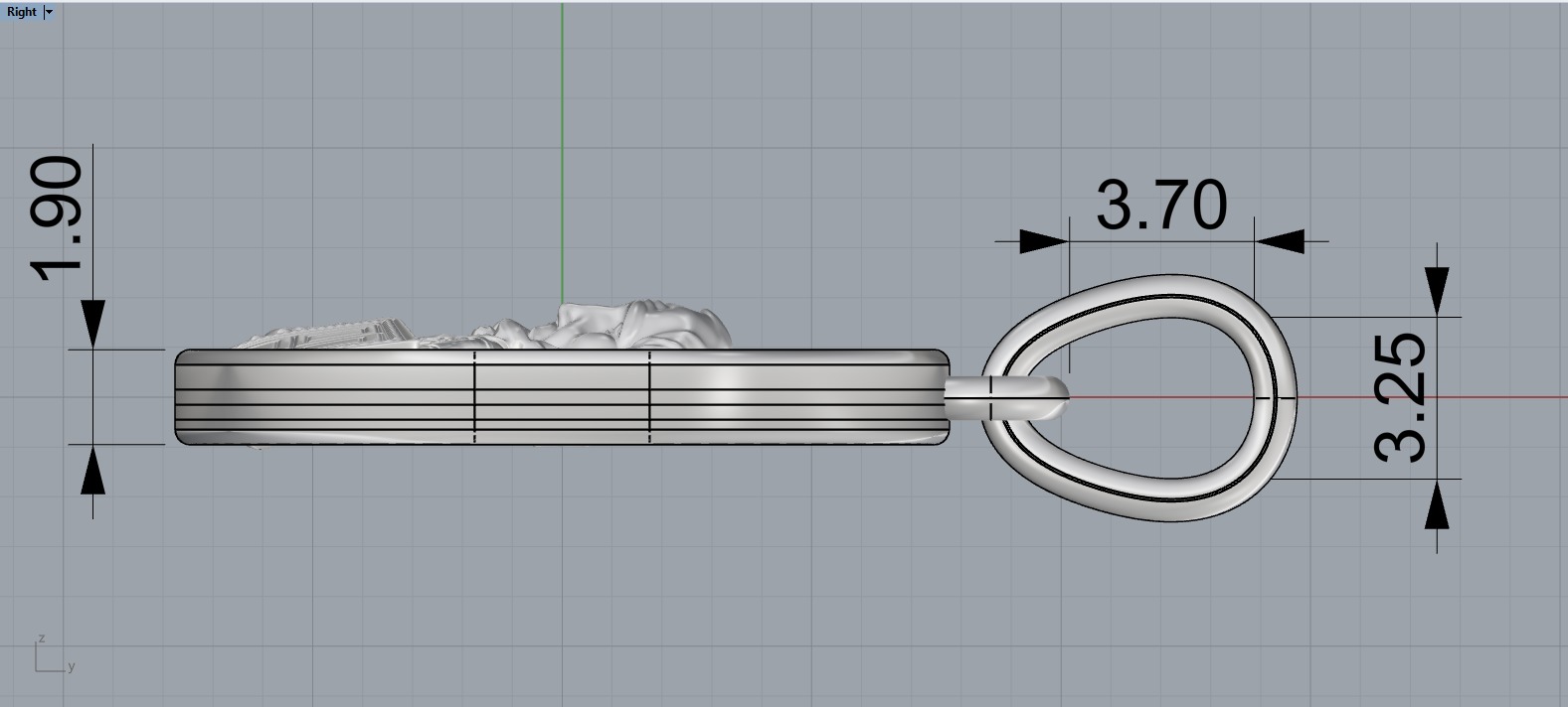 Saint Nicholas protect us pendant model 994 3D print model_9