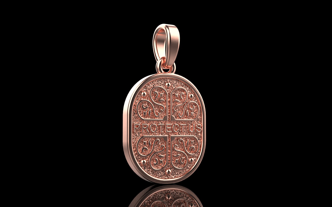 Saint Nicholas protect us pendant model 994 3D print model_20