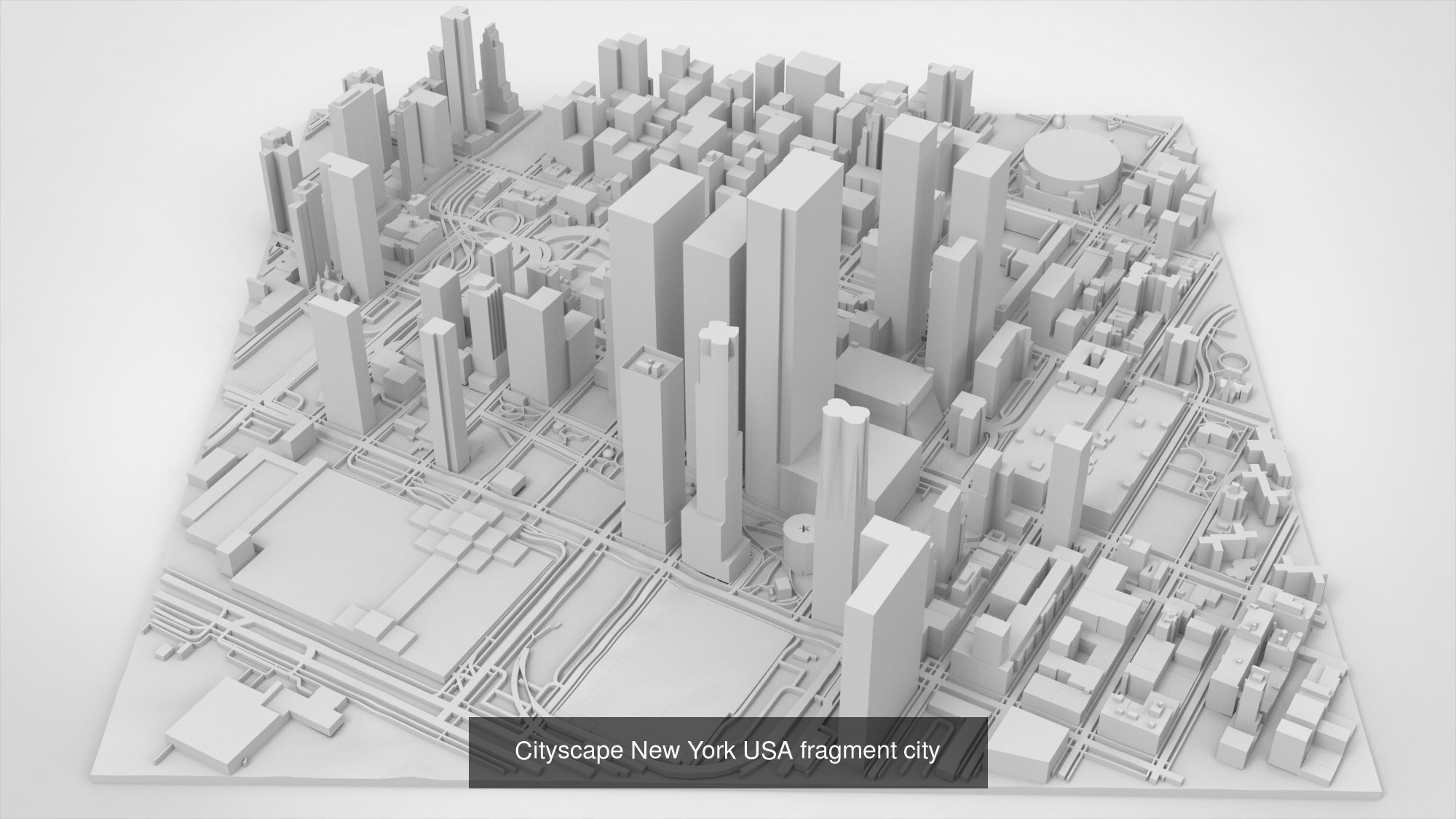 Collection of 5 scenes Fragments of the city New York _7