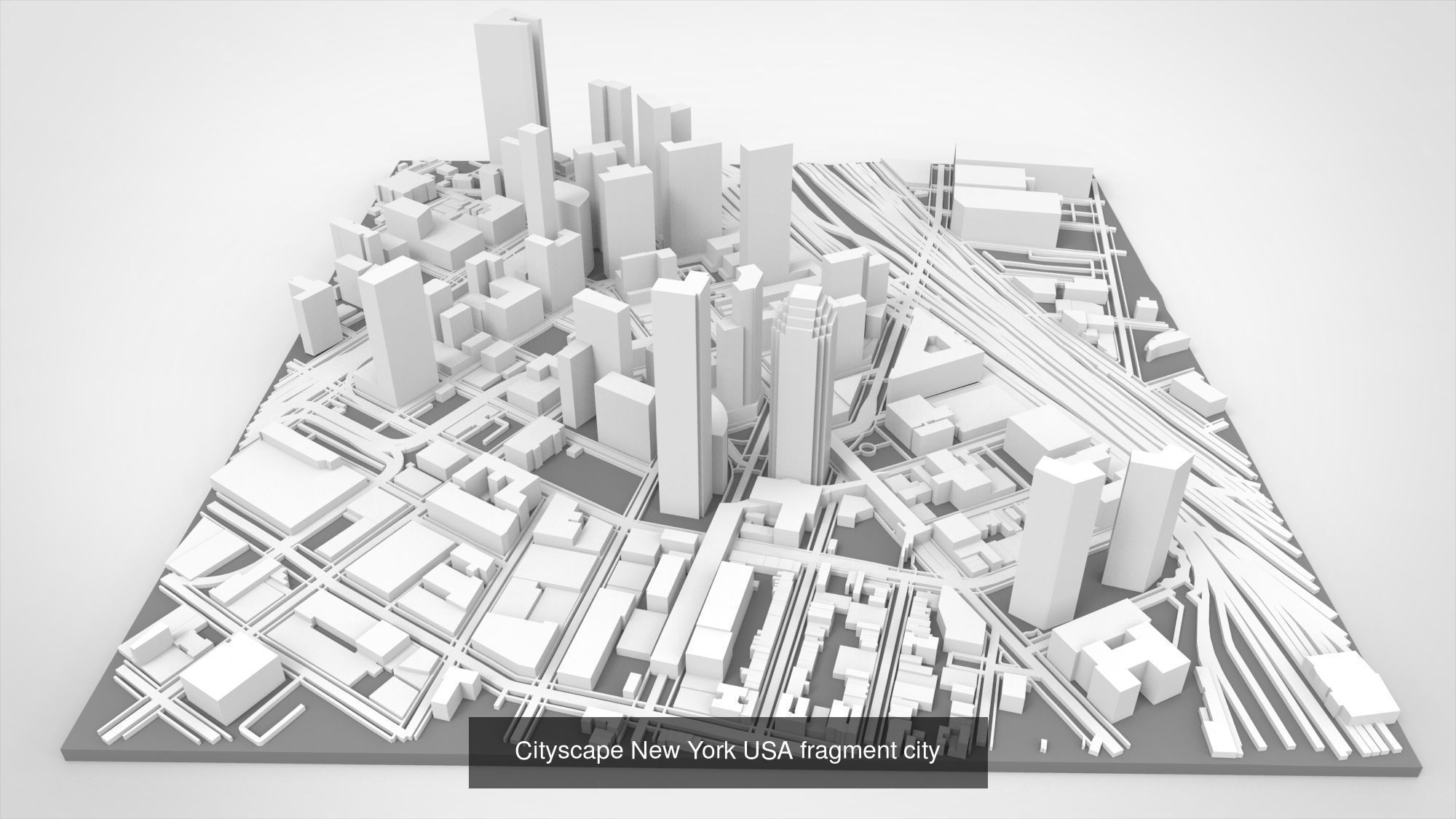 Collection of 5 scenes Fragments of the city New York _6