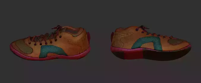 sports shoe Low-poly 3D model