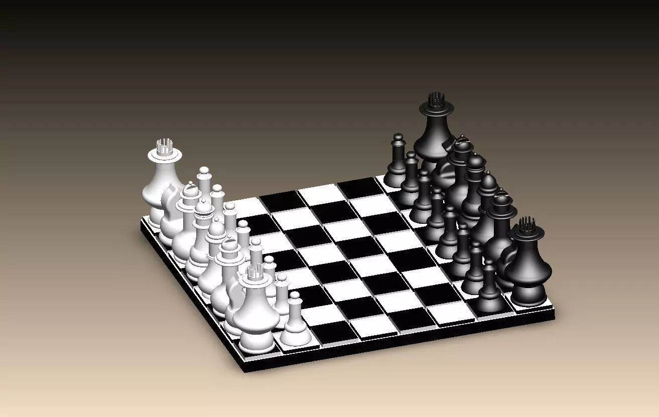Chess Board 3D print model