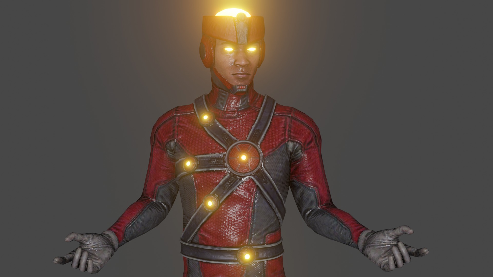 Firestorm Low-poly 3D model_1