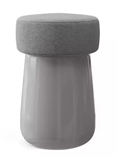 76 Chubby Glass Stool by ALAIN GILLES 3D model